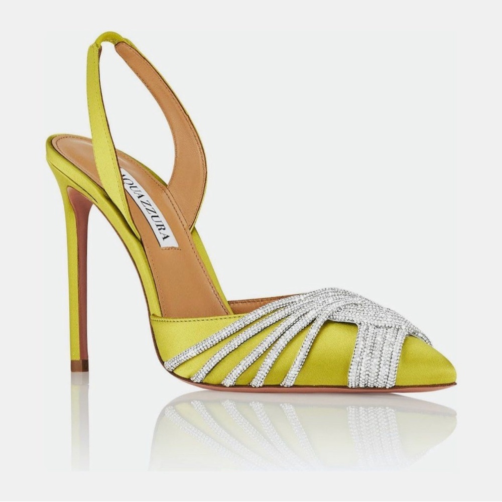 Yellow Diamond Aquazzura Heels